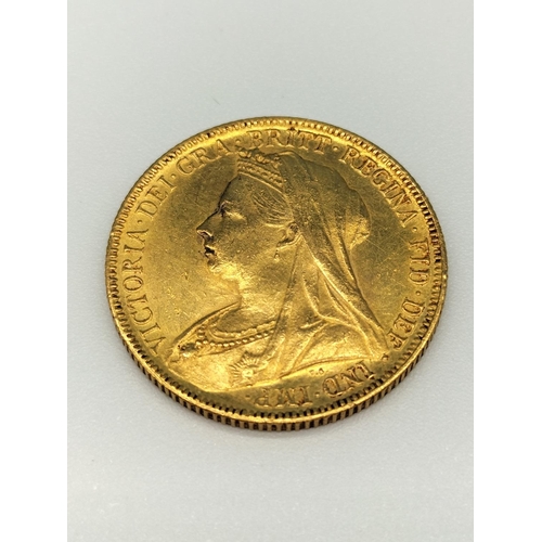 6 - Victorian 1898 Full Sovereign.