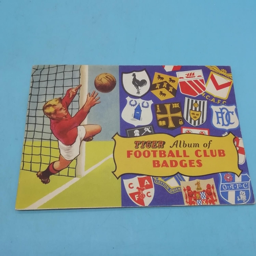 70 - Early 1960's Football Related Items to include TIGER 'Spot the Clubs' Wheel, TIGER Album of Football... 