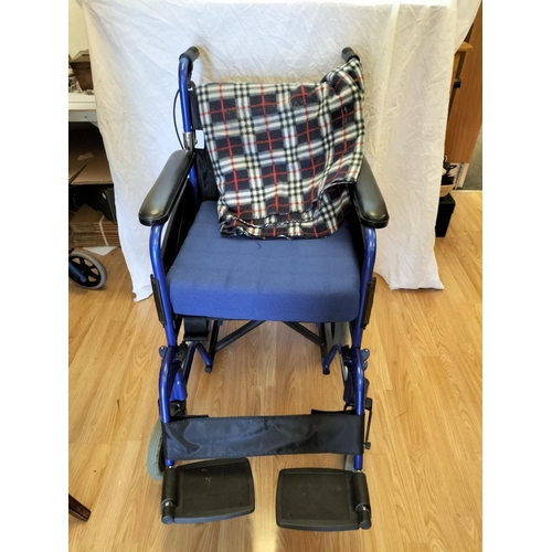 60A - Foldable Z-Tec Wheelchair. Seat measures 40cm x 40cm. Collection Only.