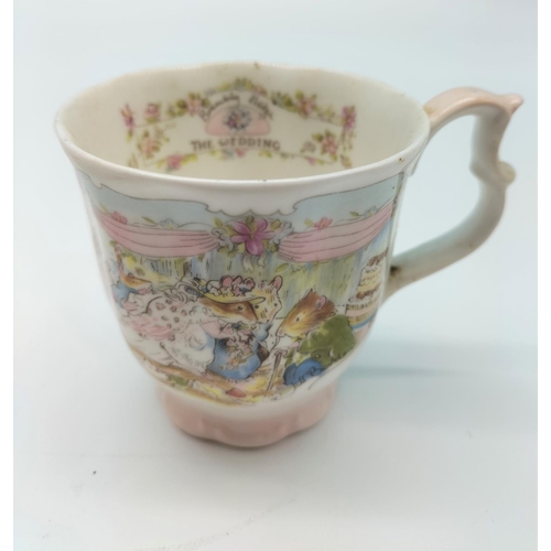 70A - Royal Doulton Brambly Hedge 'The Wedding' Cup plus Wedgwood Beatrix Potter Peter Rabbit Bowl/Porring... 