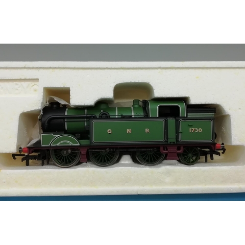 100 - Boxed Hornby R2214B G N R 0-6-2T Locomotive 1730.