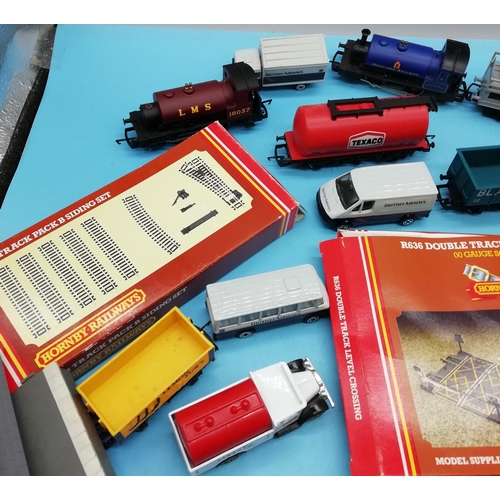 102 - Collection of Hornby and Corgi Trains, Vehicles and Accessories to include Hornby Highland Railways ... 