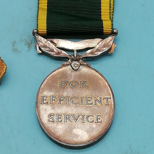 430 - George VI Full Size Territorial Army 'For Efficient Service' Medal T/77262 DVR Nutt RASC plus Additi... 