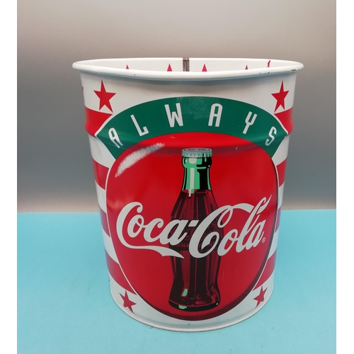 65A - Coca Cola 26cm High Bin plus Newcastle Brown Ice Bucket.