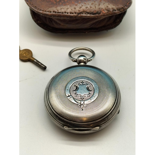 75A - J.G.Graves Sheffield The Express English Lever Pocket Watch With Key. Chester Hallmarked. W/O Rear C... 