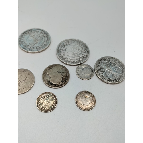 88 - Collection of Victorian Silver British Coins. 67 Grams.