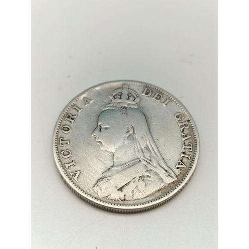 89 - Victorian 1887 Silver Double Florin.