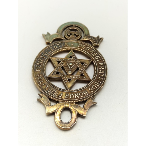 91 - Silver Masonic Pendant. 16.7 Grams