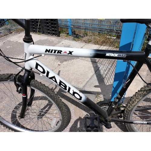 764 - Men's Diablo Nitrox MTB Mountain Range Series Bike with Shimano Brakes. Collection only.