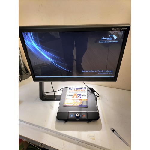 682 - Optelek ClearView C Flex with Speech, Desktop Video Magnifier W/O.