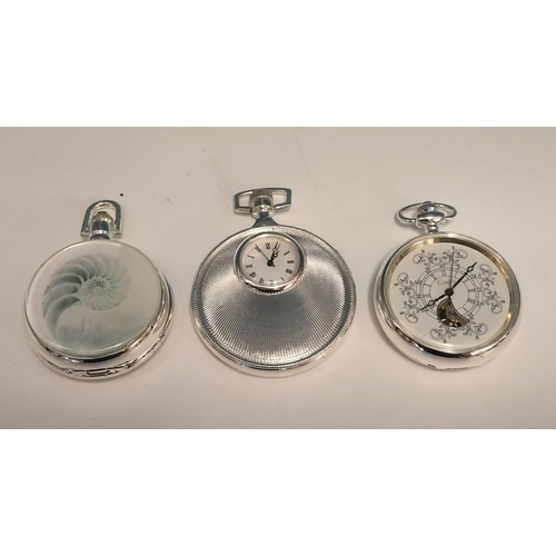 205A - Mechanical Pocket Watches (3). W/O. Various Designs.