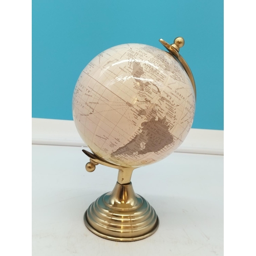 347 - Modern Globe on Stand. 28cm Tall.