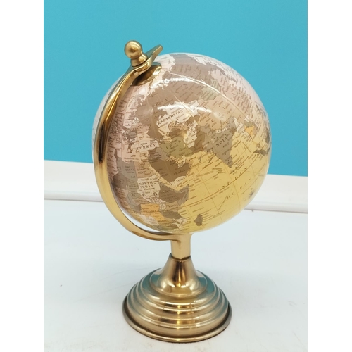 347 - Modern Globe on Stand. 28cm Tall.