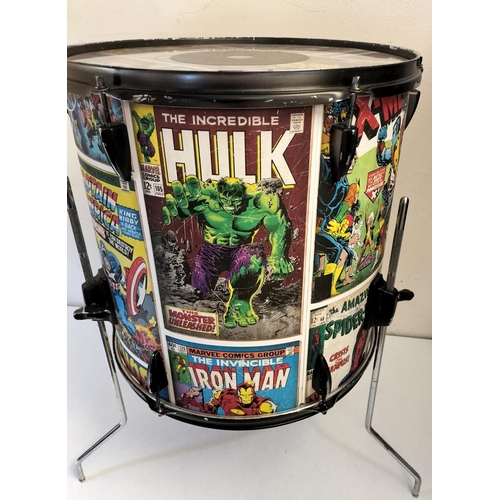 105A - Marvel Drum Side Table with Adjustable Legs. 45cm Diameter. Drum Height Minus Legs 43cm. Collection ... 