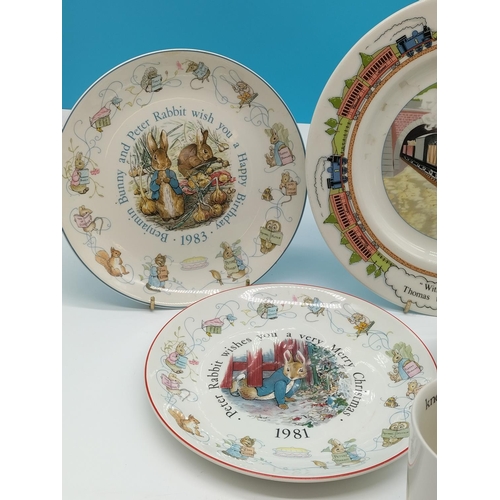 131 - Collection of Children's Ceramic Items (9) to include Thomas the Tank Engine, Peter Rabbit and Postm... 