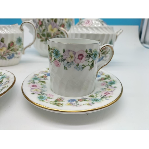 137 - Aynsley 19 Piece Part Coffee Set in the 'Wild Tudor' Pattern to include Coffee Cups and Saucers (8),... 