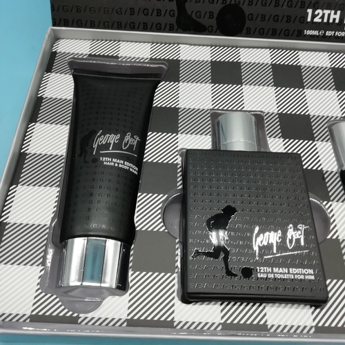 147 - Boxed George Best 12th Man Edition Fragrance Set.