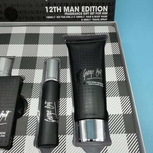 147 - Boxed George Best 12th Man Edition Fragrance Set.