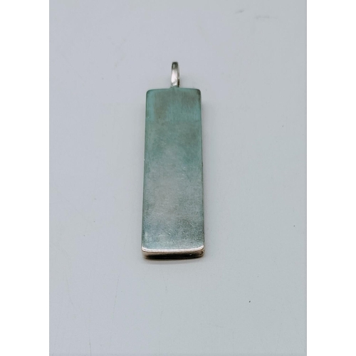 24 - Silver Ingot Pendant. 26.7 Grams.