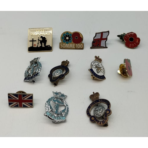 276 - Collection of Military Pin Badges.