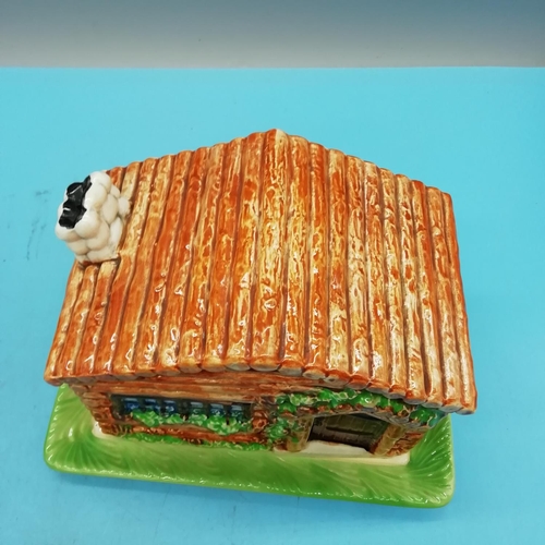 285 - Mallard Duck Tureen/Dish plus Beswick 'Log Cabin' Butter Dish.