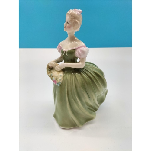 291 - Royal Doulton 21cm Lady Figure 'Clarissa' HN2345. Seconds Quality.