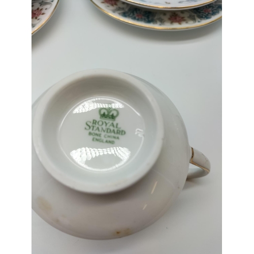 395 - Boxed Royal Standard China Trios (6). Chip to Base on 1 Cup.