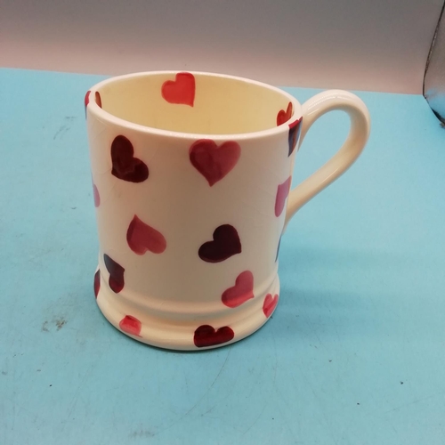 397 - Emma Bridgewater 'Pink Hearts' Cup and Saucer plus 9.5cm Mug.