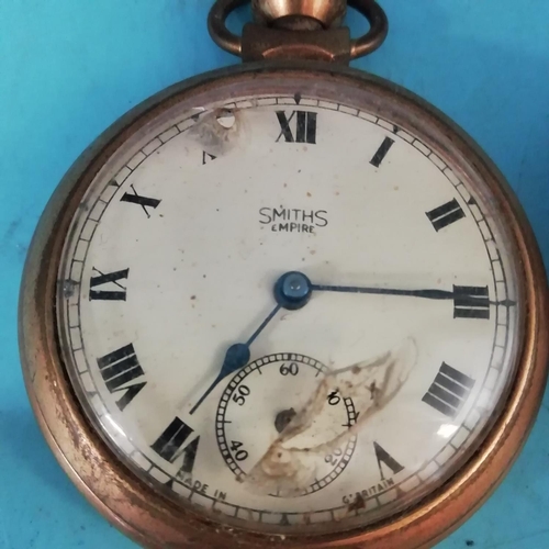 417 - Collection of Vintage Pocket Watches for Restoration including Remontoir Half Hunter, Stowa, Smiths,... 