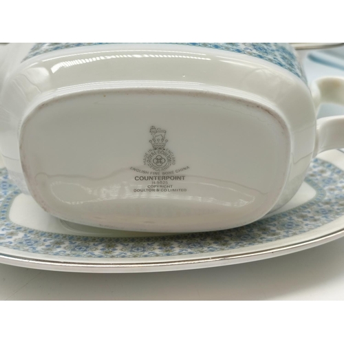 441 - Royal Doulton 25 Piece Part Dinner Service in the 'Counterpoint' Pattern to include 27cm Dinner Plat... 