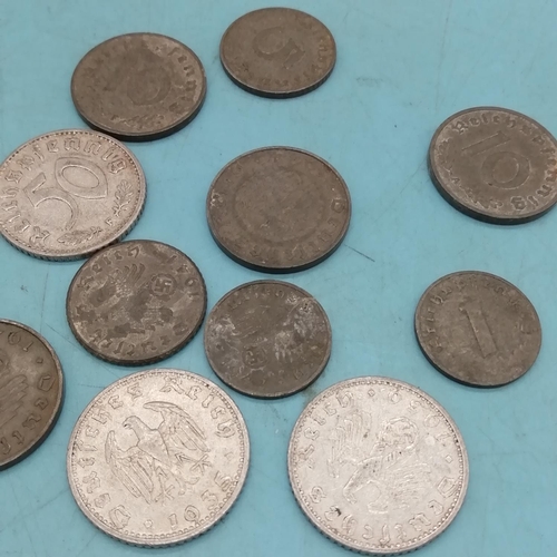 448 - WWII Era German Coins (18).