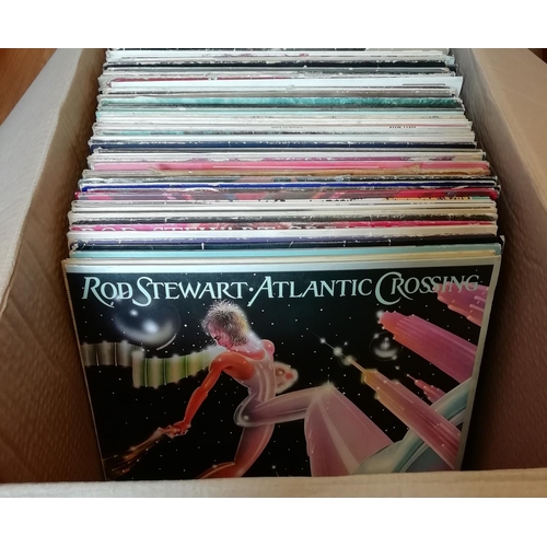 462 - Box of LP Records (Approx 100) to include Rod Stewart, Elton John, Animals, etc.