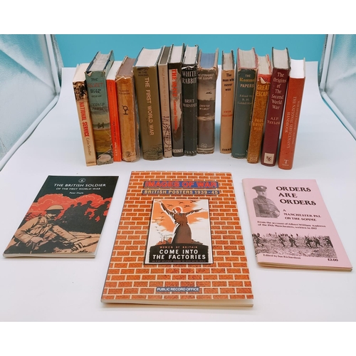 471 - Collection of Books relating to WWI and WWII to include 'The Rommel Papers', 'Private Army Popski', ... 