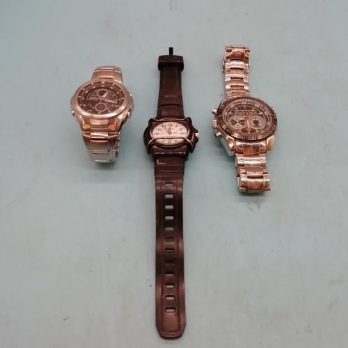 487 - Watches (3) - Casio HDA-600 (W/O) Casio Ediface EFA 116 and Tag HaoHua KM 468 (Both Untested)