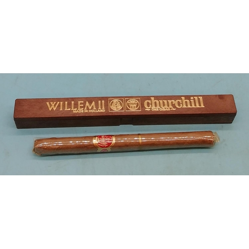 488 - Boxed Willem II Churchill Fine Cigar.