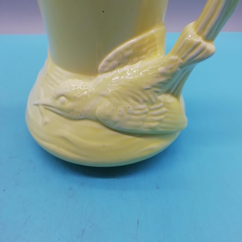 578 - Burleigh Ware 1940's Kingfisher 18cm Jug A/F plus A.G.Jones 'Chinese Garden' Pattern Ginger Jar (No ... 