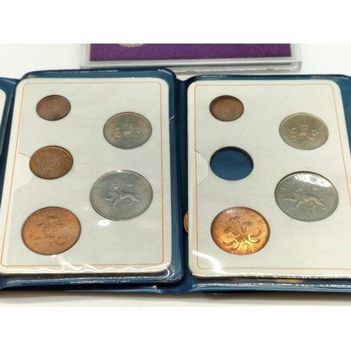 627 - Coin Set to include 1967/1970 plus 4 Decimal Sets. 1 Coin Missing.