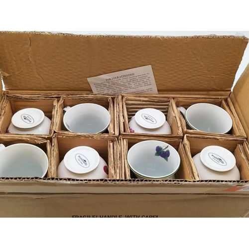 698 - Waterside Fine China Mugs (8). Boxed.