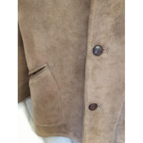 710 - Vintage Sheepskin Coat. Made in England.