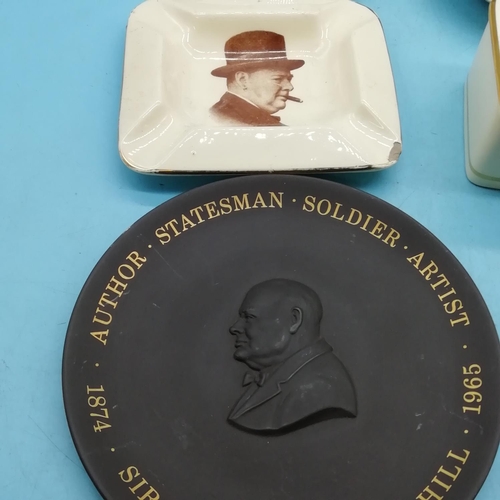 716 - Collection of 'Churchill' Memorabilia to include Character Jug, Robert Harrop Figure, etc.