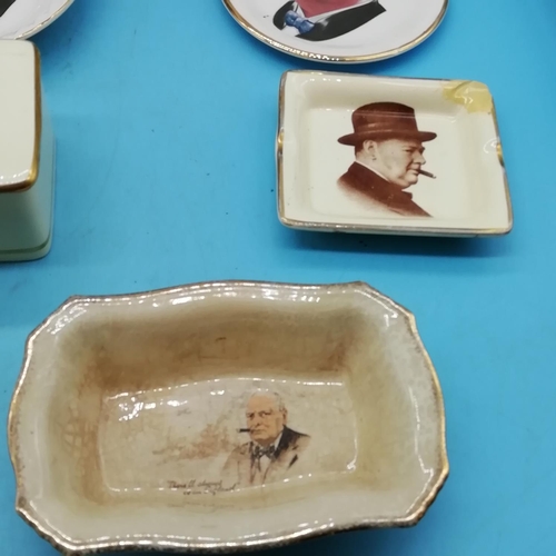 716 - Collection of 'Churchill' Memorabilia to include Character Jug, Robert Harrop Figure, etc.