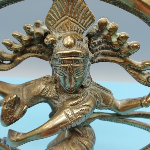 79 - Indian Dancing Nataraja Brass 22cm Statue.