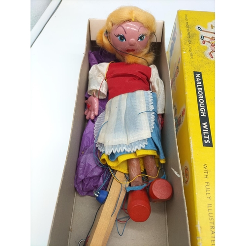 111 - Pelham Puppet 'Goldilocks' in Original Box. 25cm Tall.