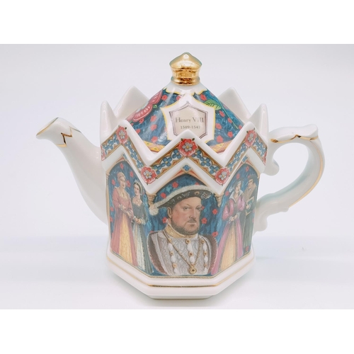 174 - Sadler 'King Henry VIII Teapot. Signed. 15cm High x 20cm.