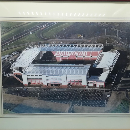 195 - Framed and Glazed Picture of Britannia Stadium. 60cm x 50cm.