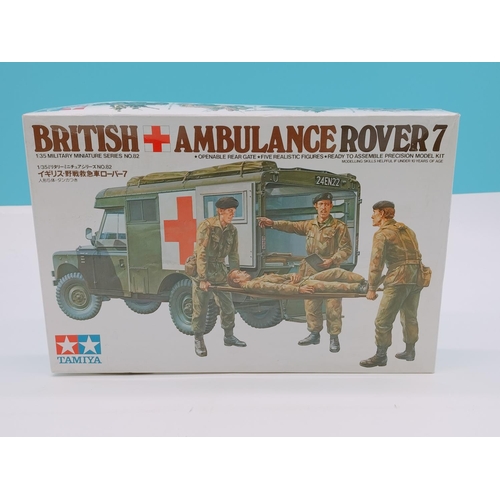 209 - Tamiya 1:35 Scale 'British Land Rover 7 Ambulance' Model Kit.