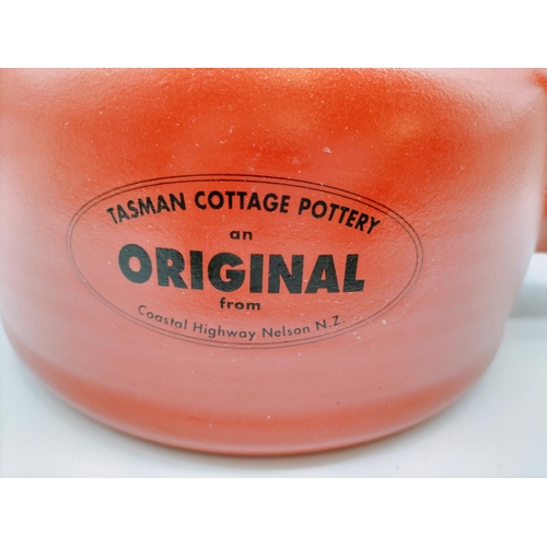 20A - New in Box Tasman Cottage Pottery Terracotta Kettle Planter. 24cm High, Base Diameter 22cm.