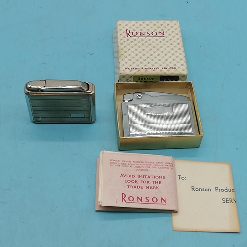 258 - Vintage Lighters (2) - Colibri and Ronson.