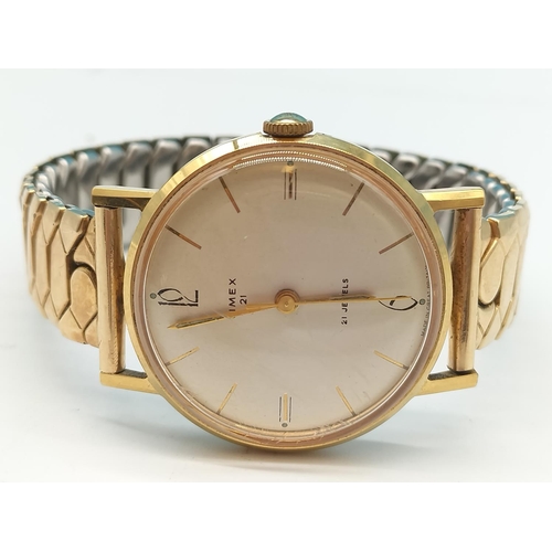 288 - Vintage Gents Timex 21 Jewels Watch.