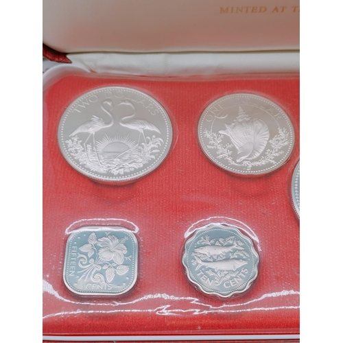 47 - 1974 Commonwealth of the Bahamas Proof Set by Franklin Mint Uncirculated in Presentation Box with Ce... 